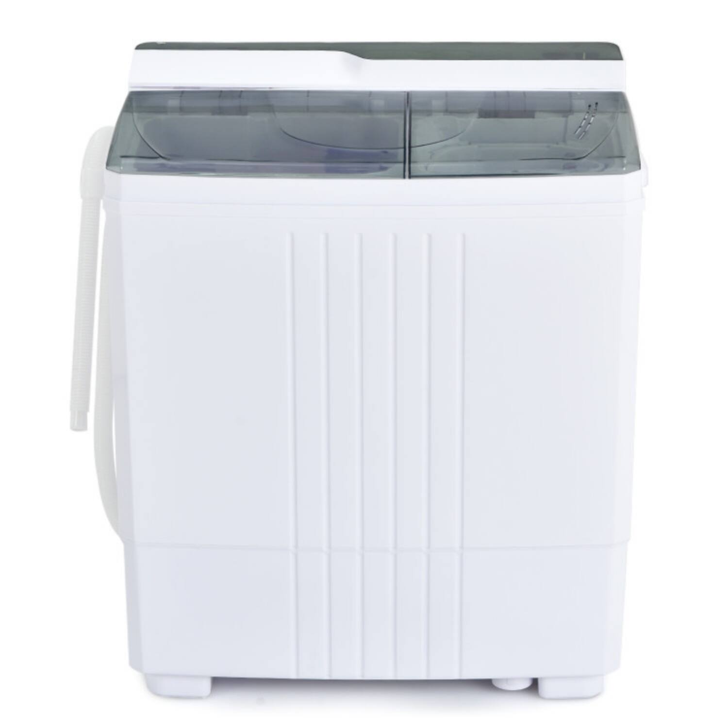 Alt View 6. LUCKY ONE - 14.4 lbs Freestanding Twin Tub Portable Washer with Timer & Drain Pump - Gray, White.