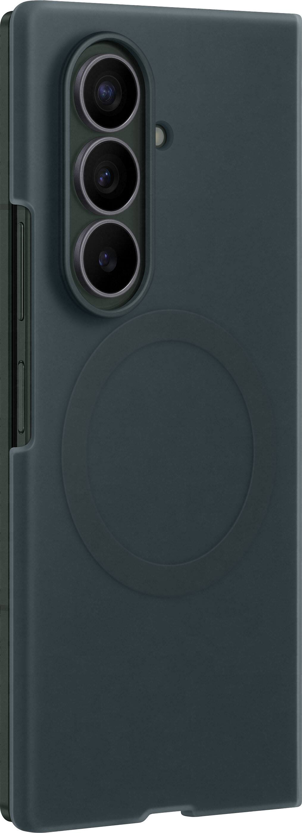 Alt View 2. Samsung - Galaxy Z Fold8 Ultra Silicone Magnet Case - Green Shadow.