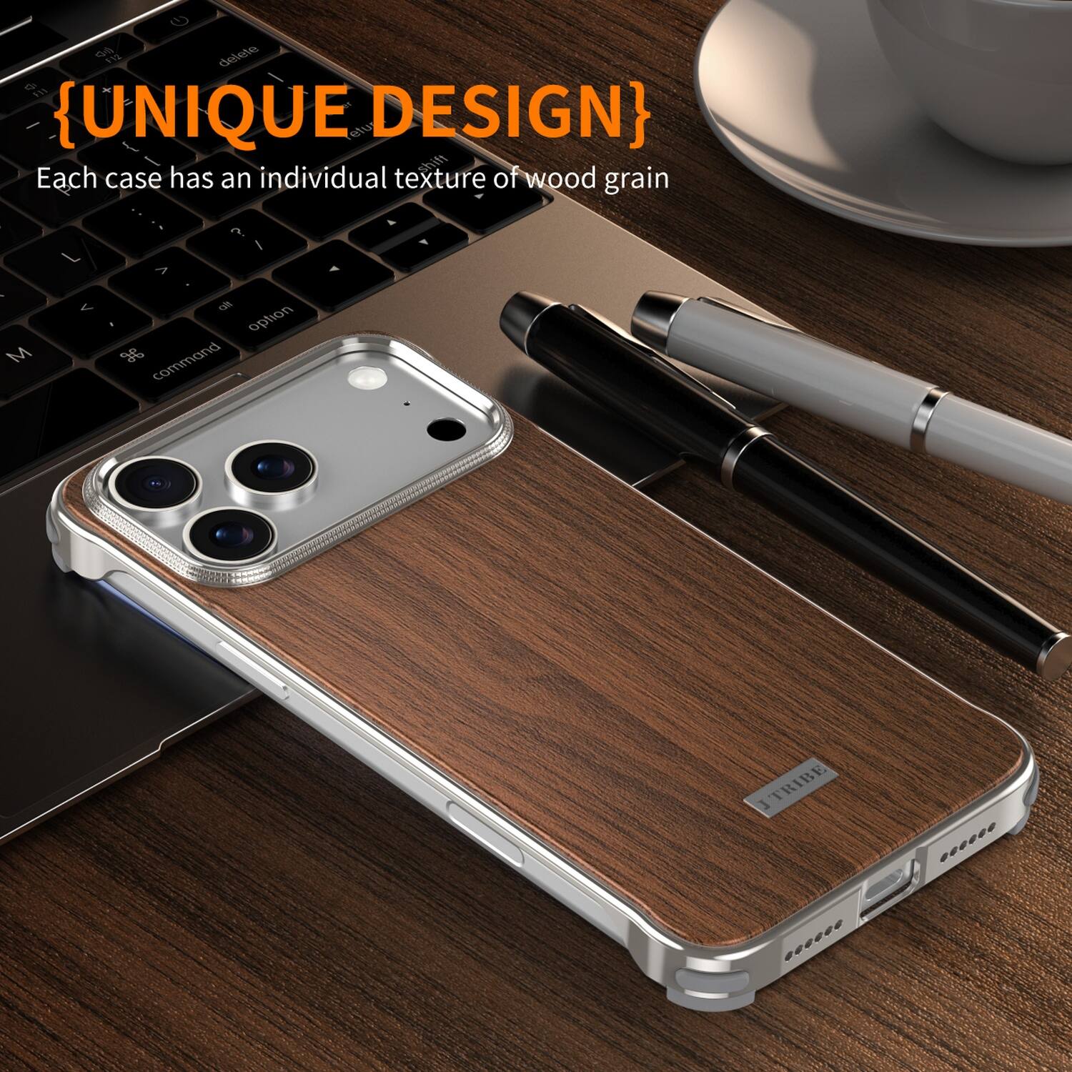 {UNIQUE DESIGN} Each case has an individual texture of wood grain
