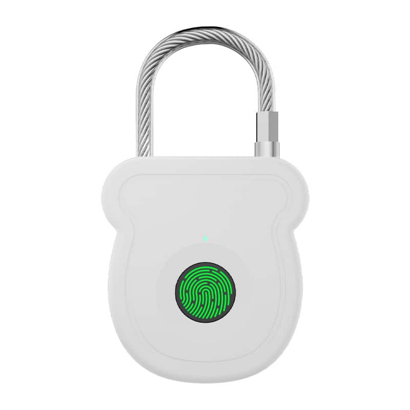 Cluzine - Mini Smart Fingerprint Padlock,Portable,For Luggage,Locker,Gym,Student Dorm