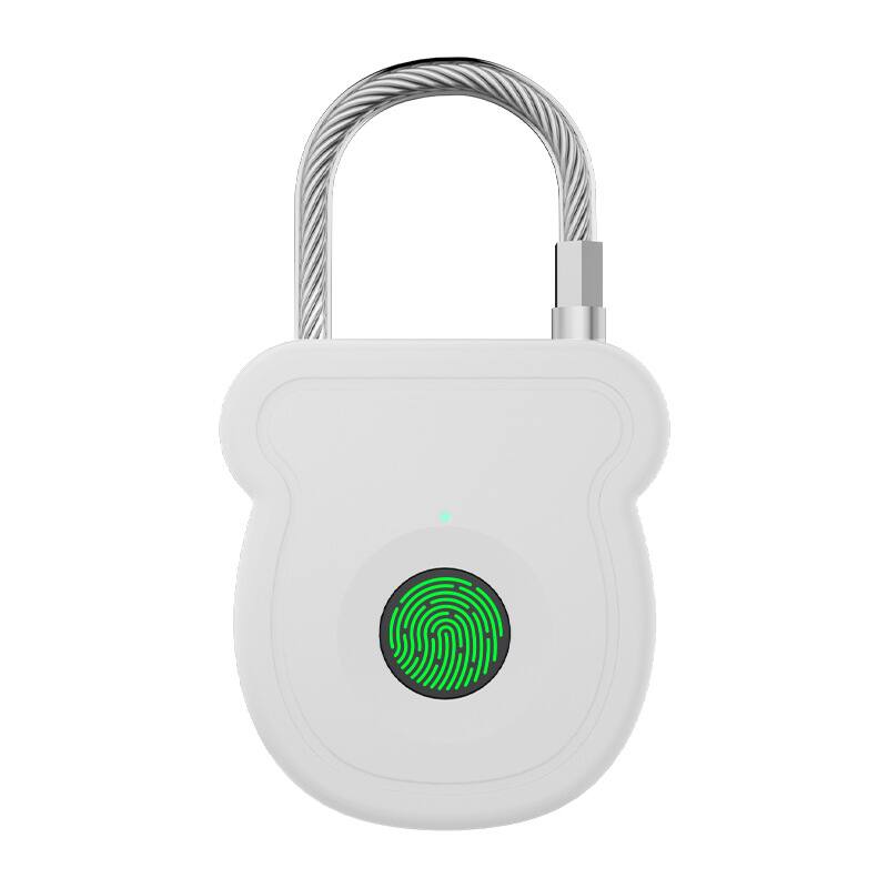 Front. Cluzine - Mini Smart Fingerprint Padlock,Portable,For Luggage,Locker,Gym,Student Dorm.