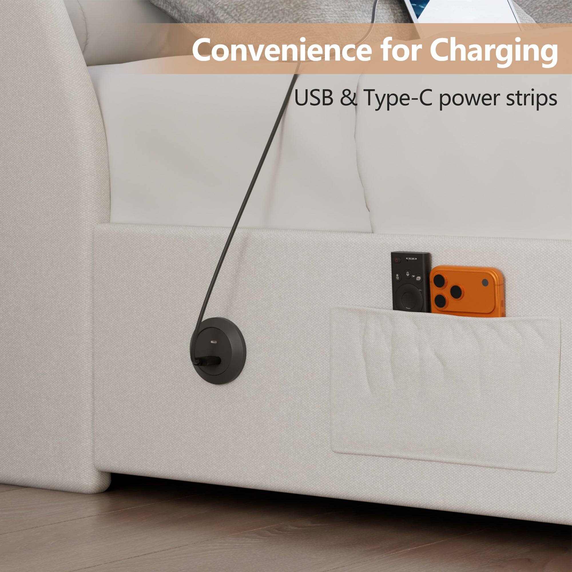 Convenience for Charging  
USB & Type-C power strips