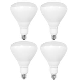 VIRIBRIGHT - BR LED Bulb, 100W EQ, 1400 Lumens, Dimmable, Cool White 4000K (4-Pack) - 6500K