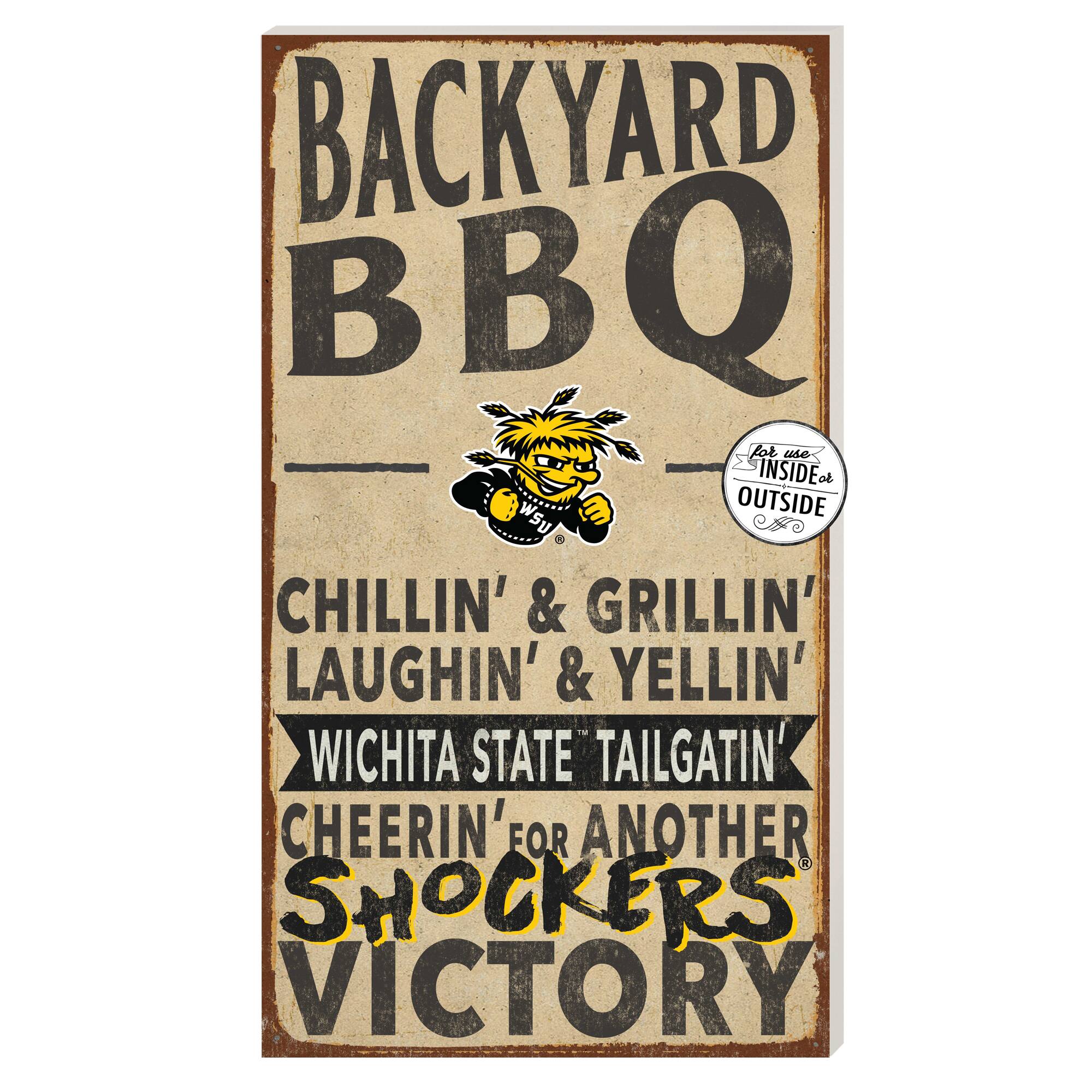 Wichita State Shockers 11'' x 20'' Indoor/Outdoor BBQ Sign