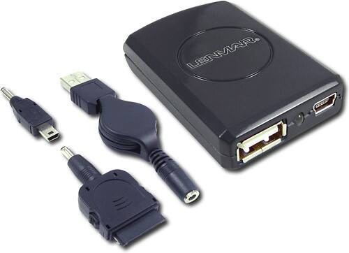 Front Standard. Lenmar - Universal Mini Power Port Pack - Black.