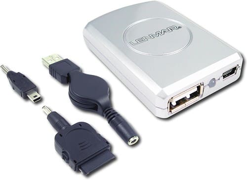 Front Standard. Lenmar - Universal Mini Power Port Pack - Silver.
