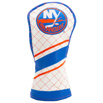 Front. Team Golf - New York Islanders Striped Quilted Fairway Headcover - Multicolor.