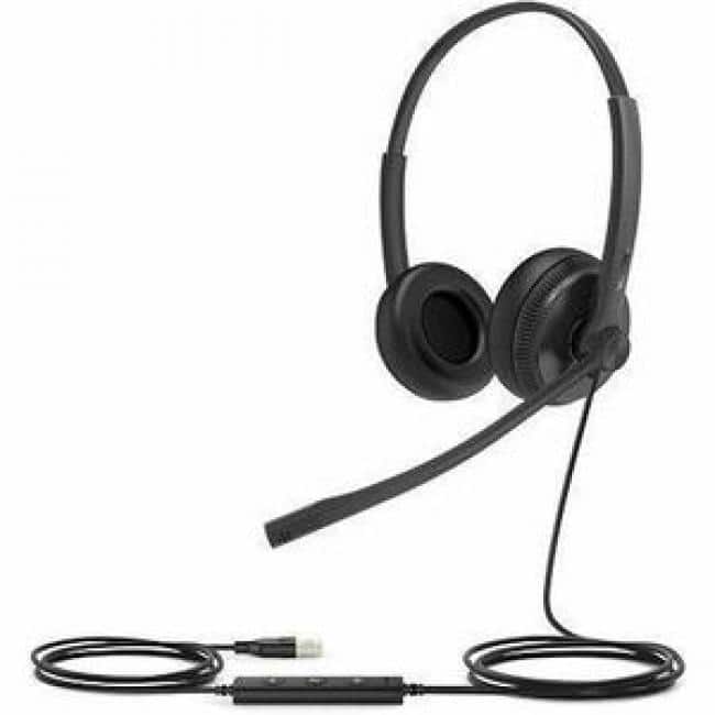 Yealink - UH34 Headset - Microsoft Teams Certification - Stereo - Mini-phone (3.5mm), USB Type C - Wired - 32 Ohm - 20 Hz - Black