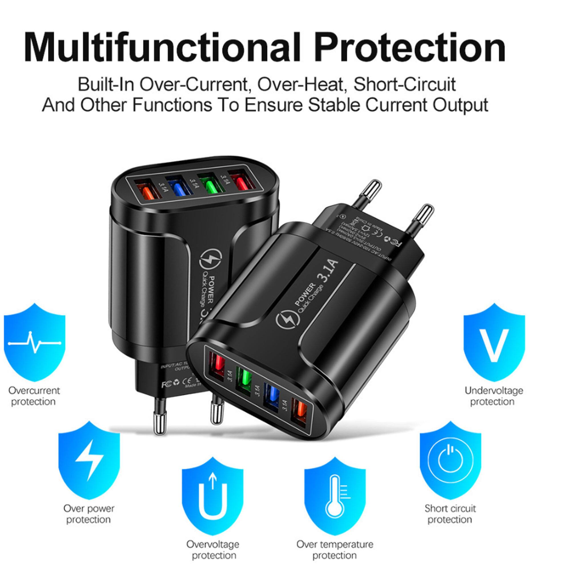 Multifunctional Protection  
Built-In Over-Current, Over-Heat, Short-Circuit And Other Functions To Ensure Stable Current Output  

- Overcurrent protection  
- Over power protection  
- Overvoltage protection  
- Undervoltage protection  
- Over temperature protection  
- Short circuit protection