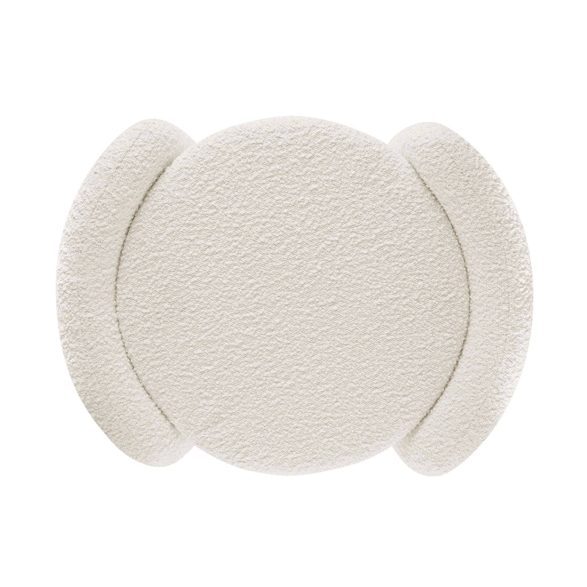 Alt View 4. Modway - Nebula Boucle Upholstered Ottoman by Modway - EEI-5561-IVO.