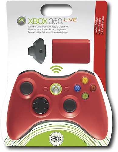 xbox controller wireless red