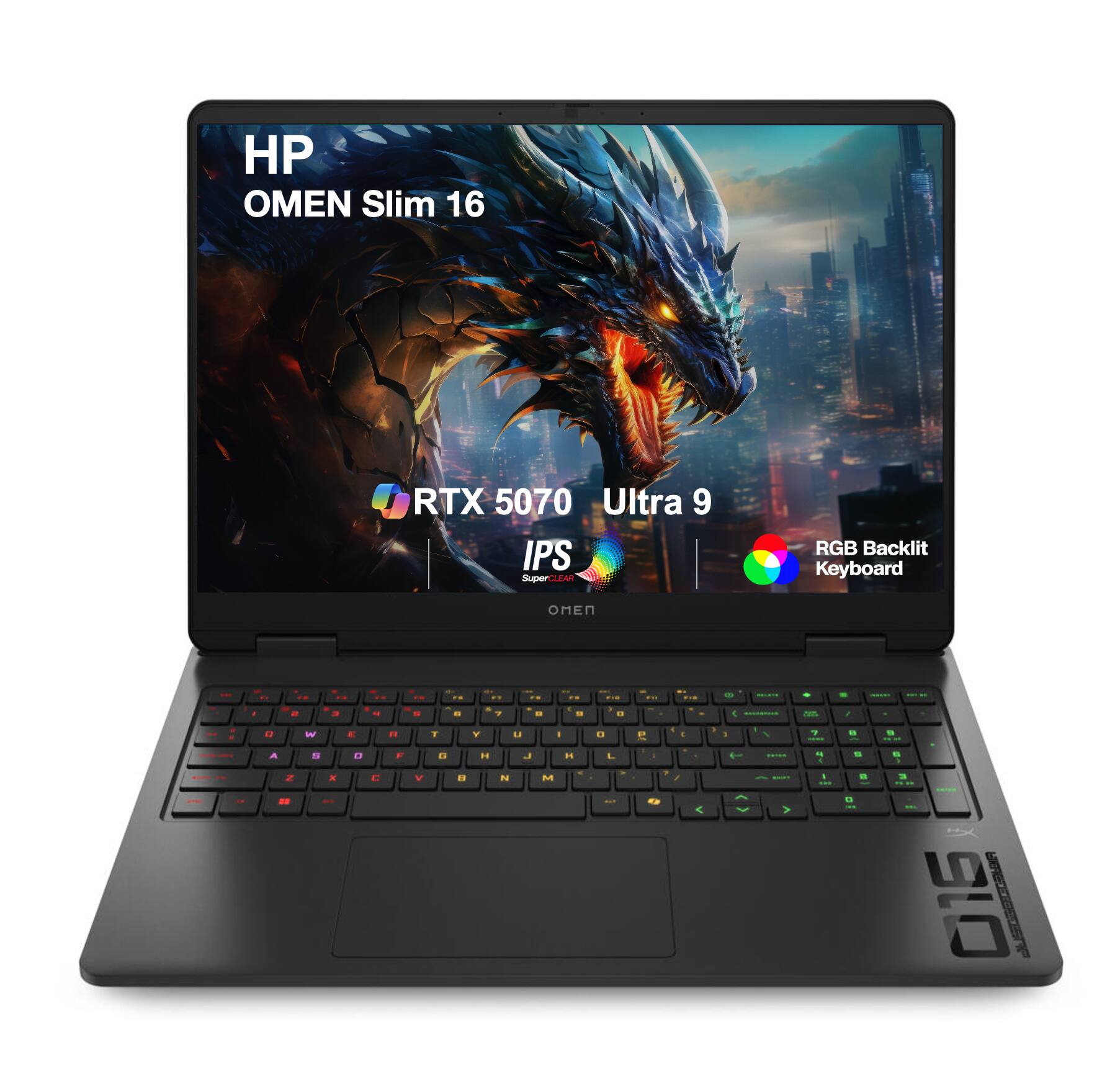 HP OMEN Slim 16 RTX 5070 Ultra 9 IPS SuperCLEAR RGB Backlit Keyboard