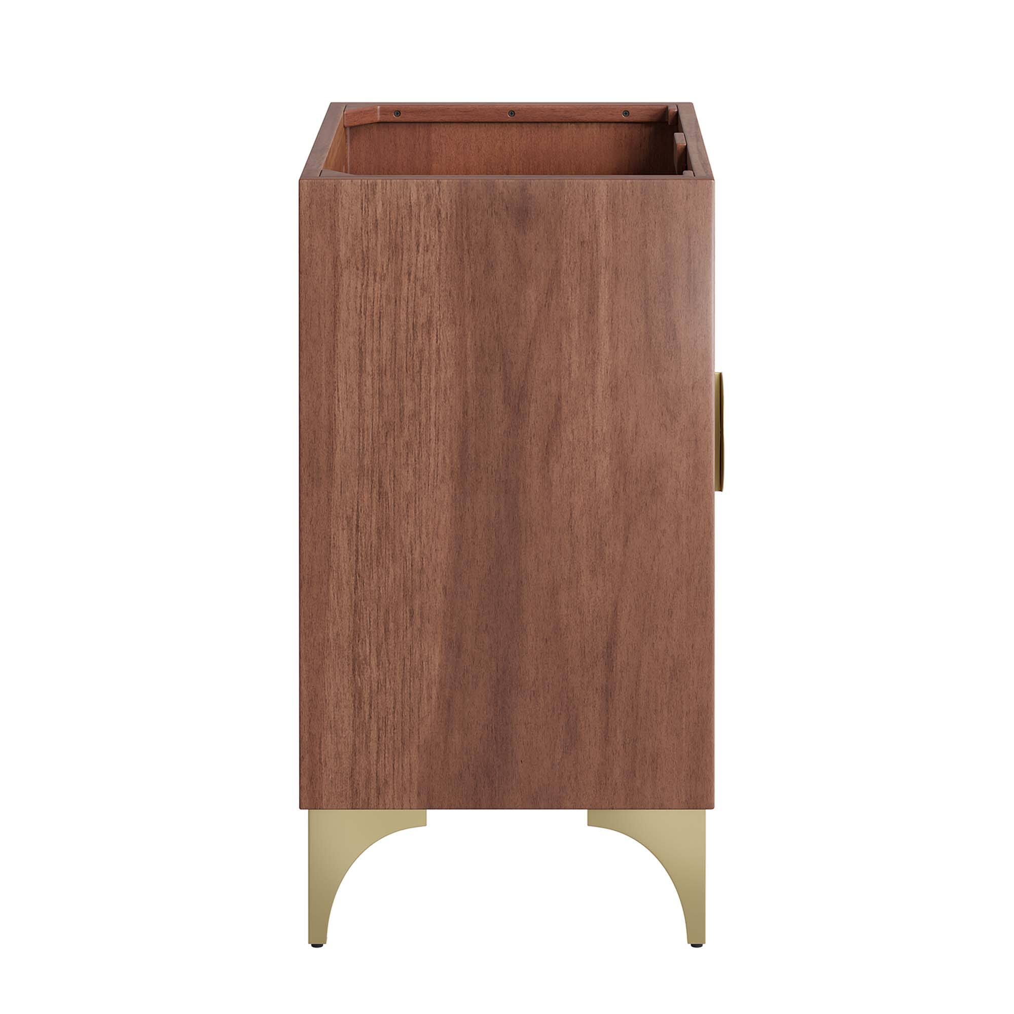 Alt View 1. Modway - Daylight Bathroom Cabinet Basin Not Included by Modway - Walnut.