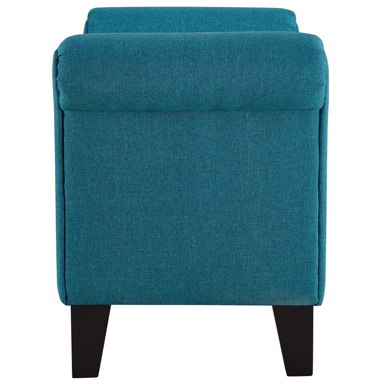 Back. Modway - Rendezvous Bench by Modway - Teal.