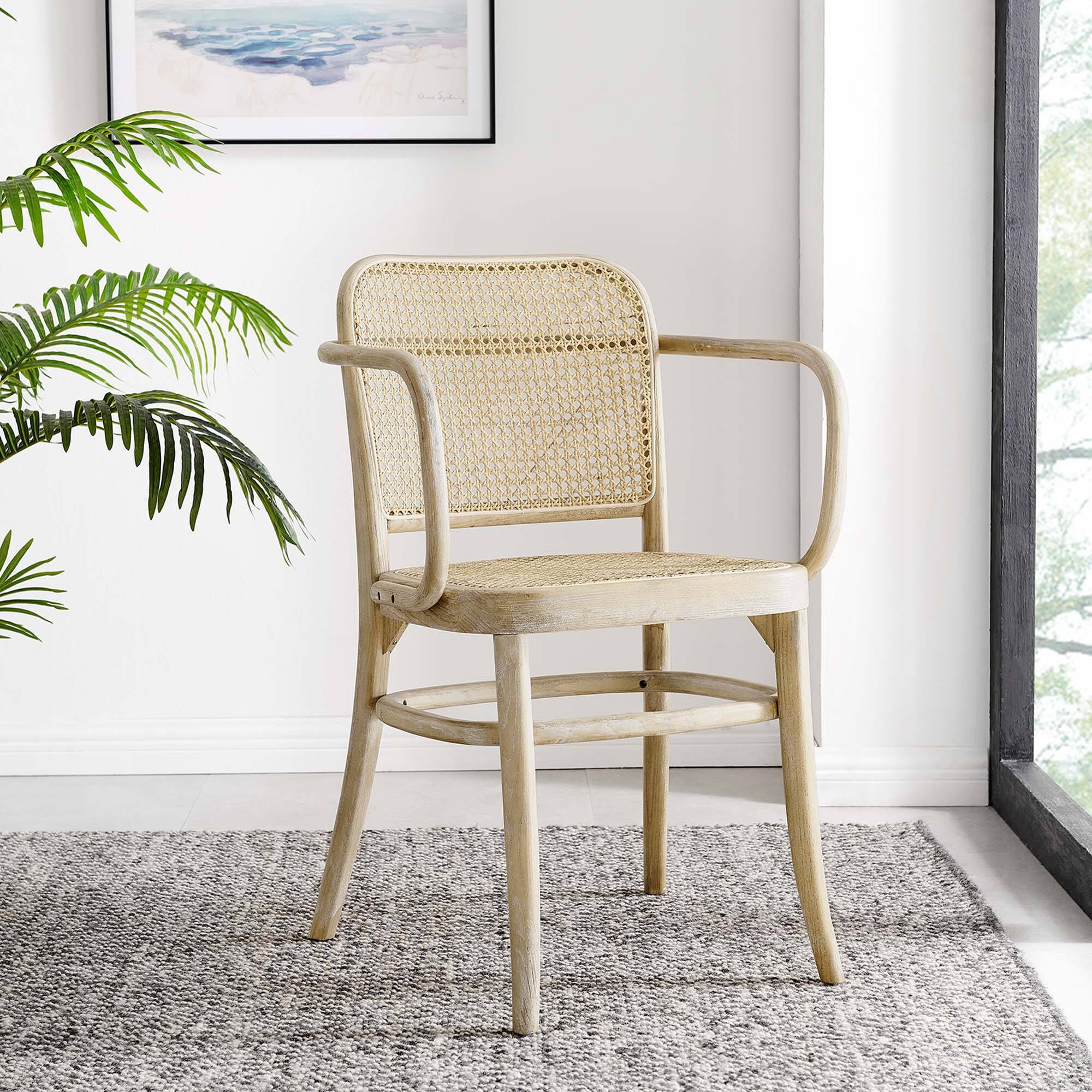 Front. Modway - Winona Wood Dining Chair by Modway - Gray.
