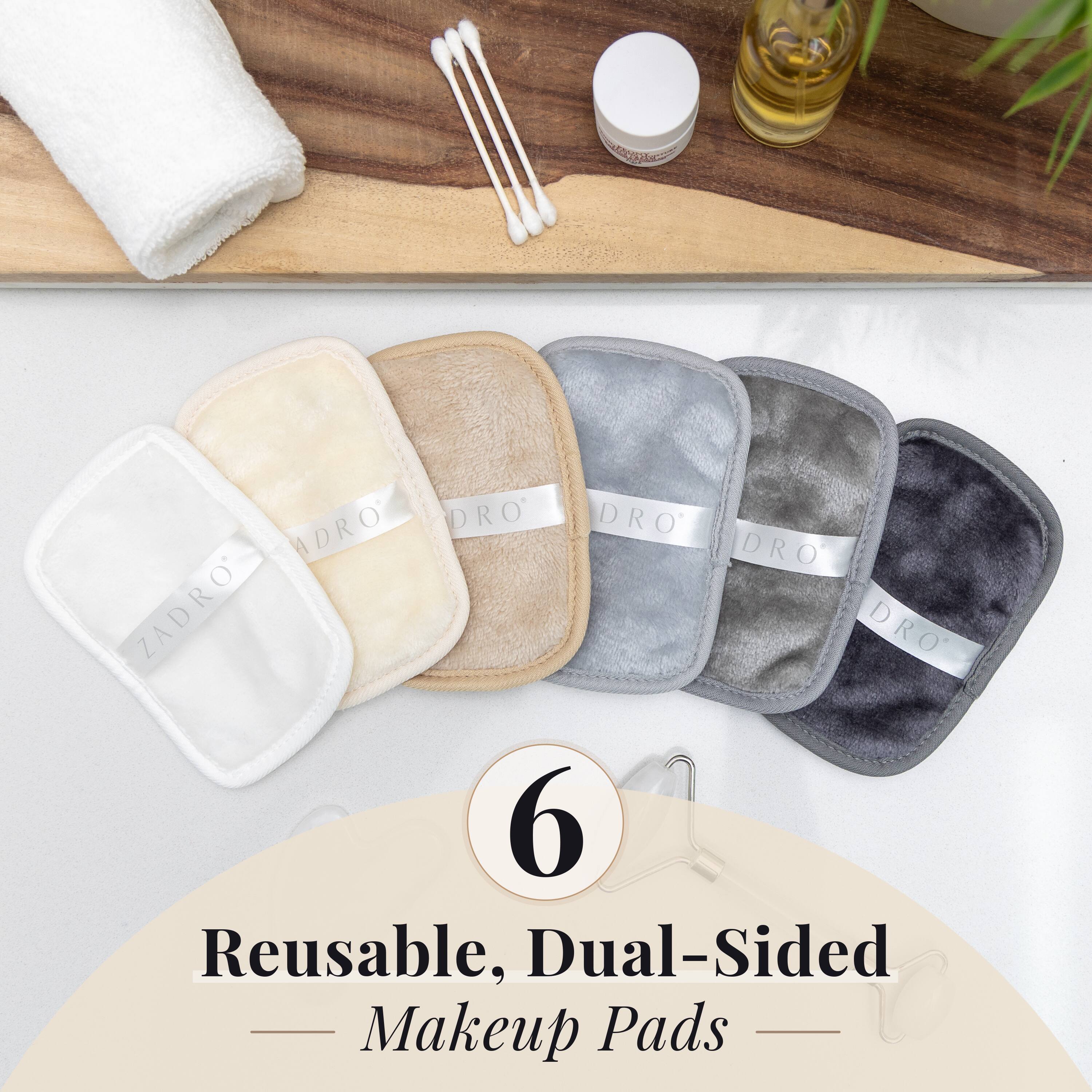 6 Reusable, Dual-Sided Makeup Pads