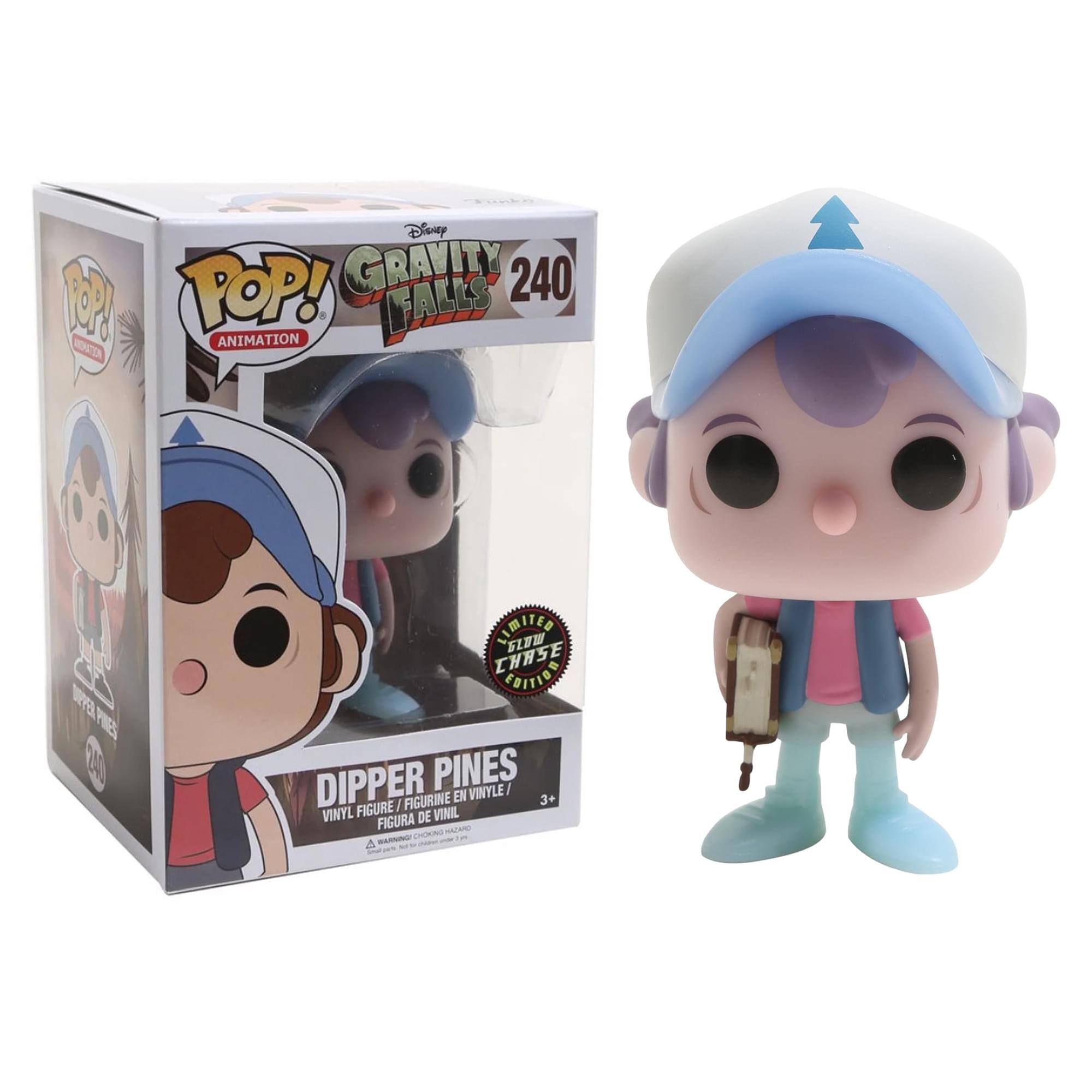 Disney TM POP! GRAVITY FALLS 240 ANIMATION LIMITED GLOW CHASE EDITION DIPPER PINES EN VINYLE / FIGURINE 3+ VINYL FIGURE DE VINIL FIGURA DE VINIL