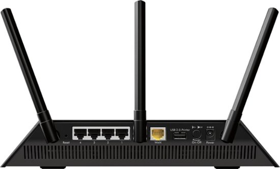 Alt View Zoom 13. NETGEAR - AC1750 Dual-Band Wi-Fi 5 Router - Black.