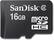 Front Standard. SanDisk - 16 GB microSD High Capacity (microSDHC) - 1 Card.