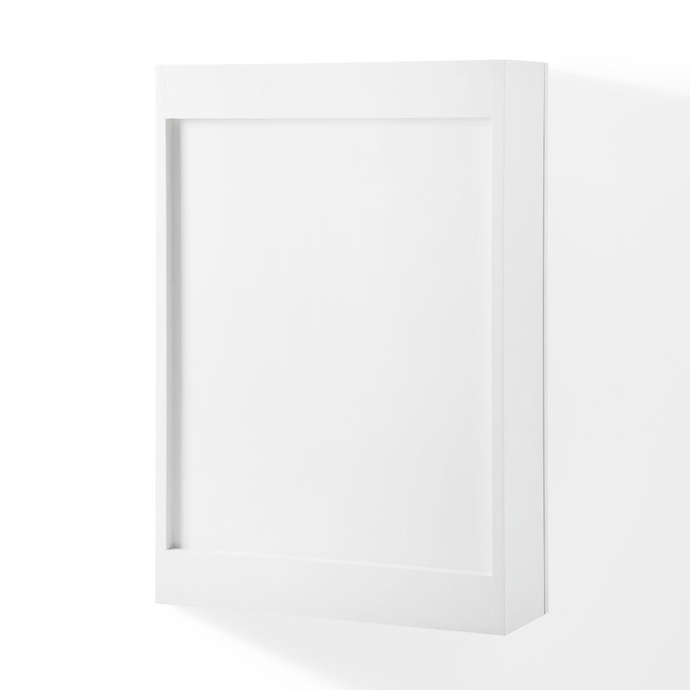 Alt View 3. Crosley Furniture - Savannah Wall Cabinet With Mirror - White.
