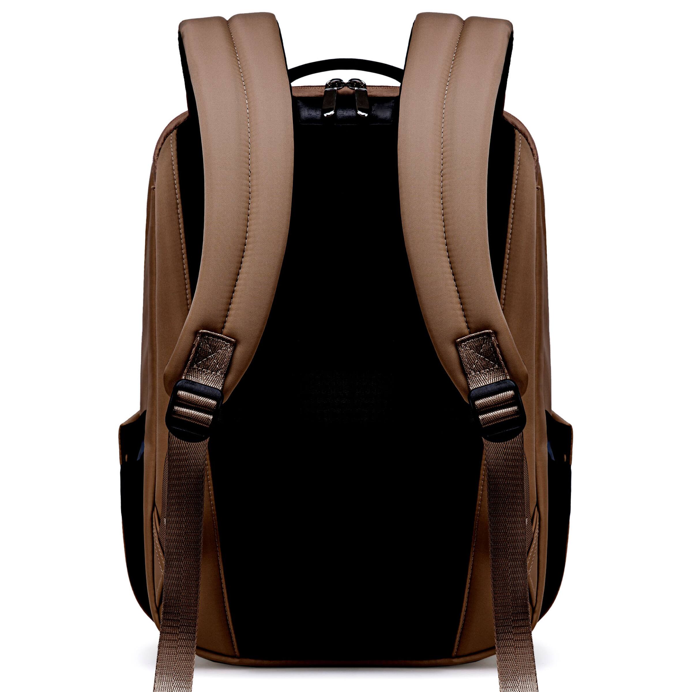 Alt View 4. Lux & Nyx - Lux & Nyx - Origami 16" Laptop Backpack - Sepia - Sepia.