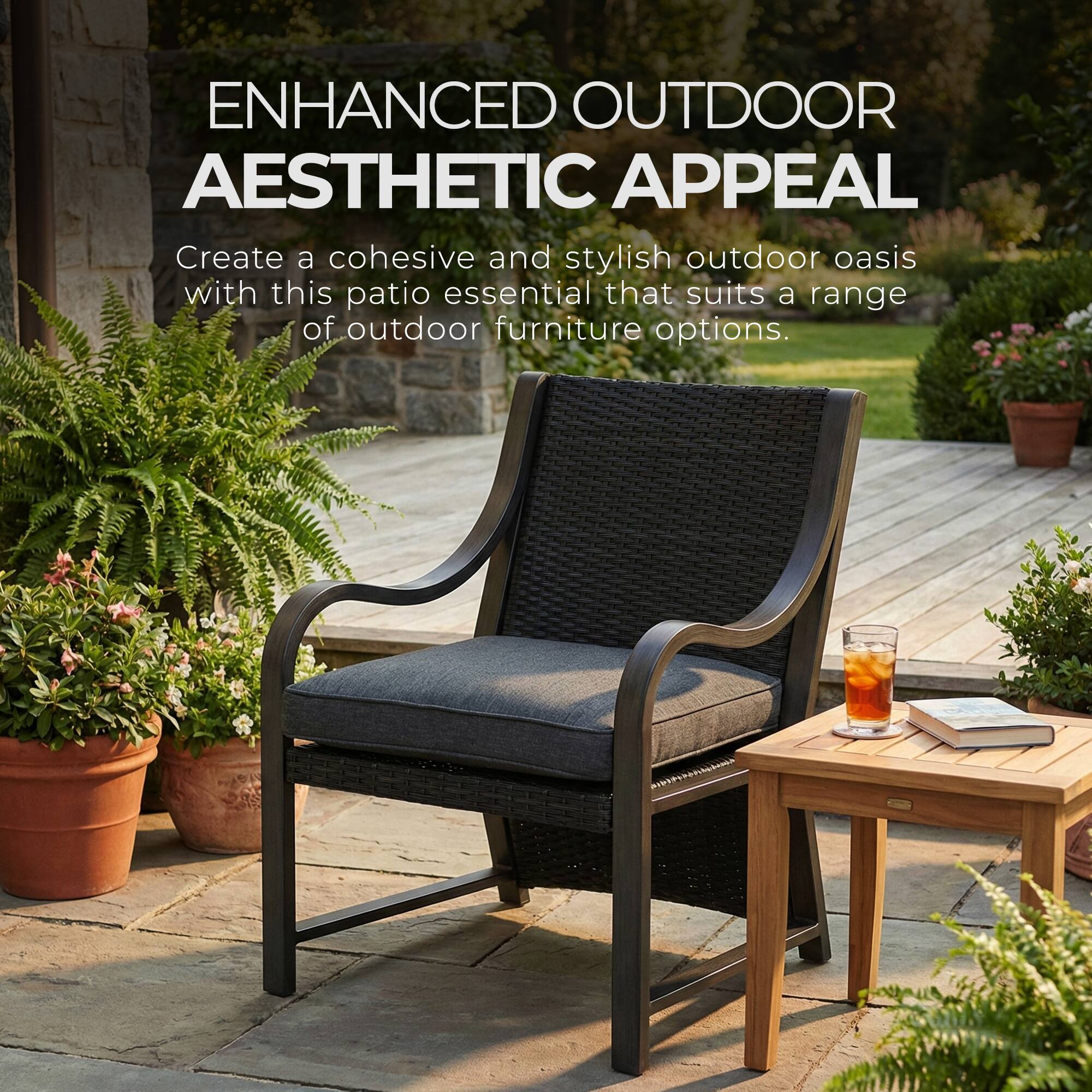 ENHANCED OUTDOOR AESTHETIC APPEAL

Create a cohesive and stylish outdoor oasis with this patio essential that suits a range of outdoor furniture options.