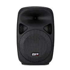 Front. Lyxpro - 8 Inch Portable PA Speaker Powered, PA System with Equalizer SD Slot & Built-in Bluetooth - Black.