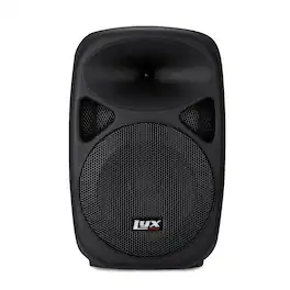 Lyxpro - 8 Inch Portable PA Speaker Powered, PA System with Equalizer SD Slot & Built-in Bluetooth - Black