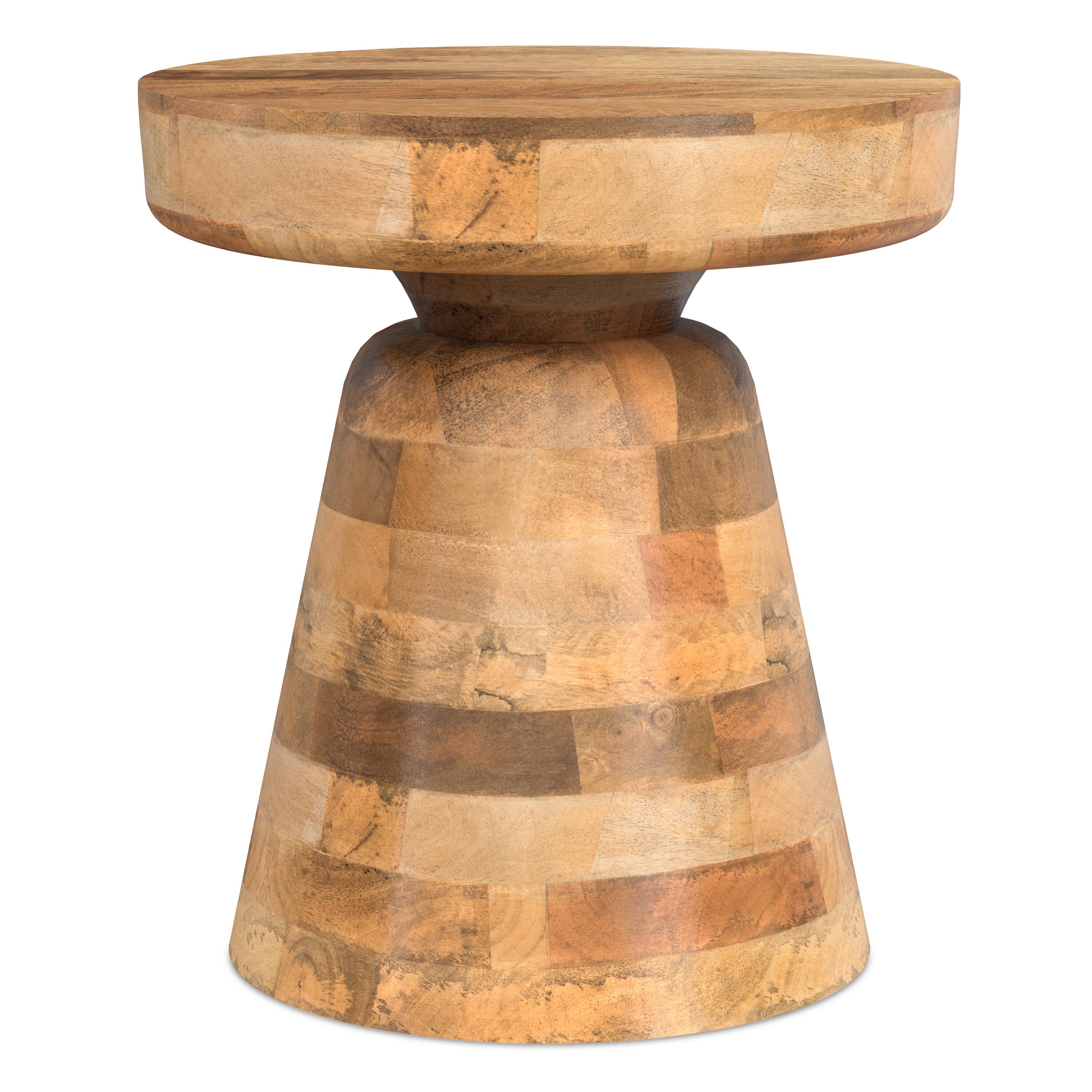 Alt View 2. Simpli Home - Robbie 16 inch Wide Solid Mango Wood Accent Table in Natural - Natural.