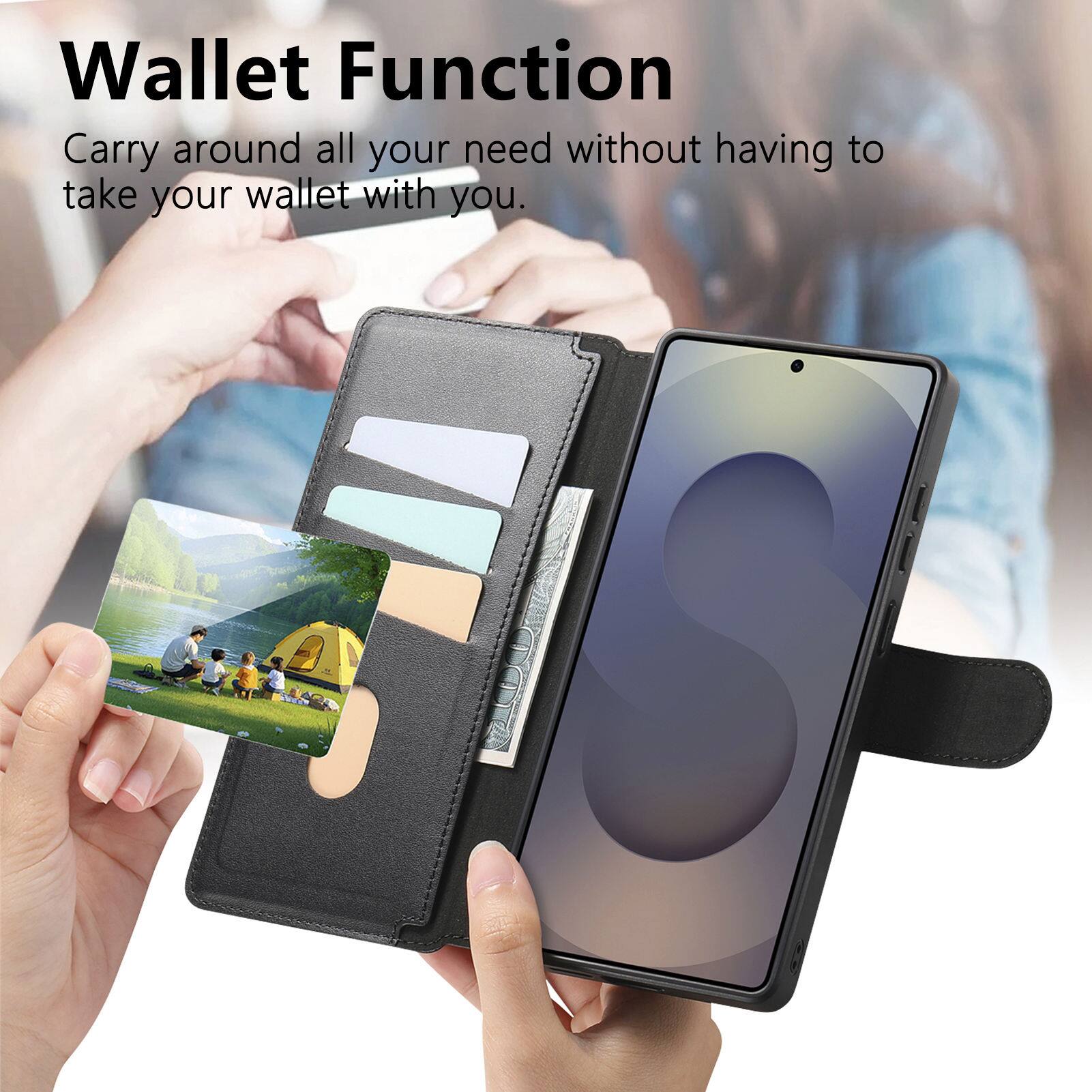 Wallet Function  
Carry around all your needs without having to take your wallet with you.