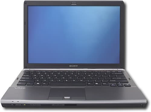 Front Standard. Sony - VAIO Laptop with Intel® Centrino® 2 Processor Technology - Black.