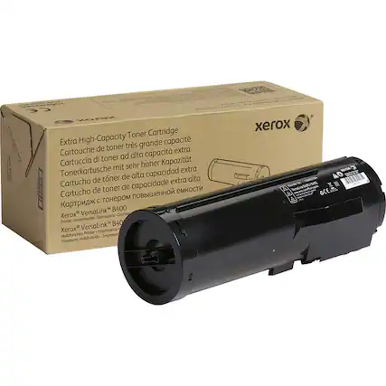 Extra High-Capacity Toner Cartridge
Cartouche de toner très grande capacité
Cartuccia di toner ad alta capacità
Tonerpatrone mit sehr hoher Kapazität
Cartucho de toner de capacidad extra alta
Картридж с тонером повышенной ёмкости
Xerox® VersaLink B400
Xerox® VersaLink B40
Printer - Imprimante - Stampante - Drucker - Impresora - Printer - Imprimante - Stampante - Drucker - Impresora