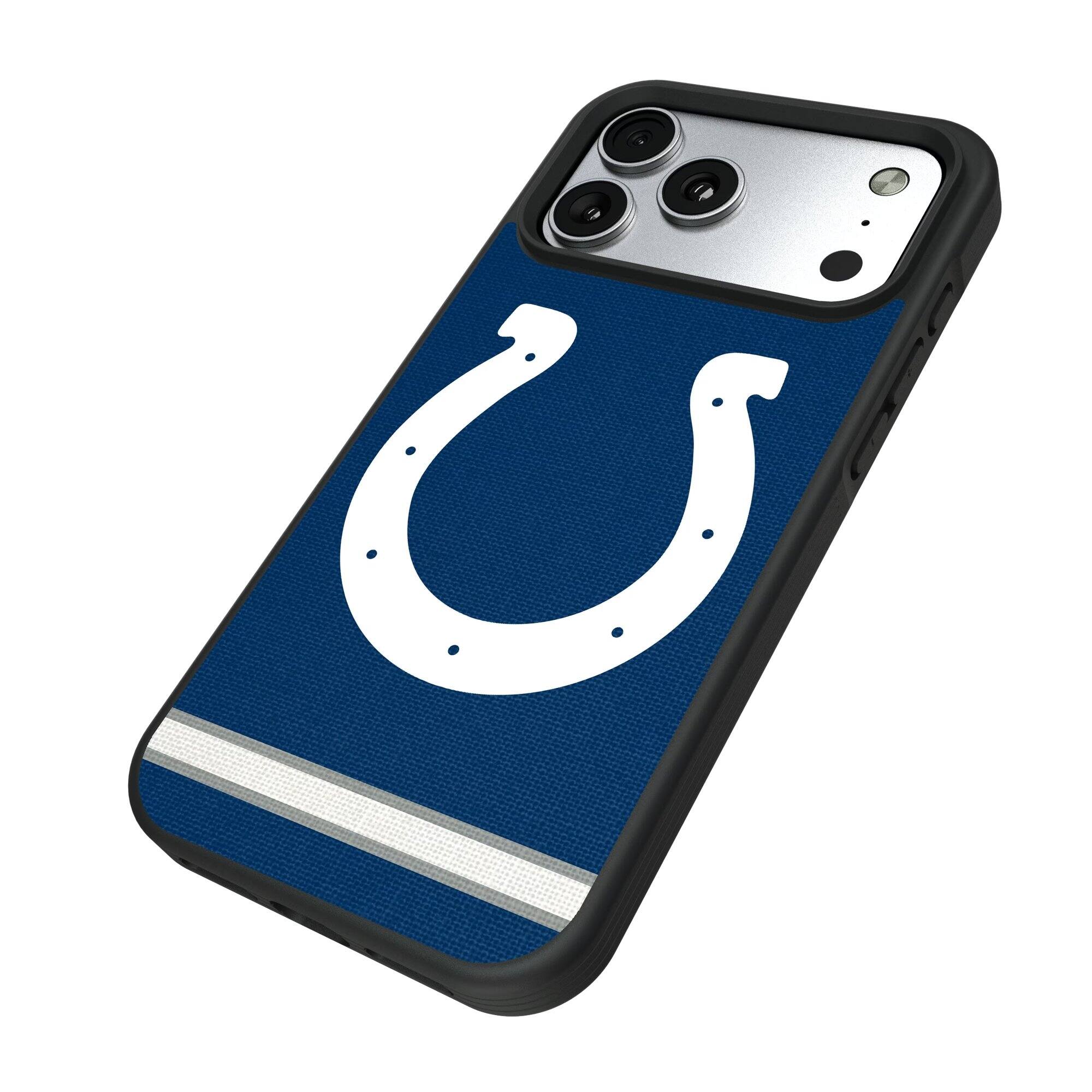Alt View 1. Keyscaper - Indianapolis Colts Bump Case with 8.2ft Drop Protection - 13 mini - Multicolor.