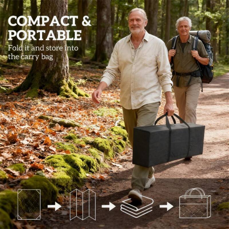 COMPACT & PORTABLE  
Fold it and store into the carry bag