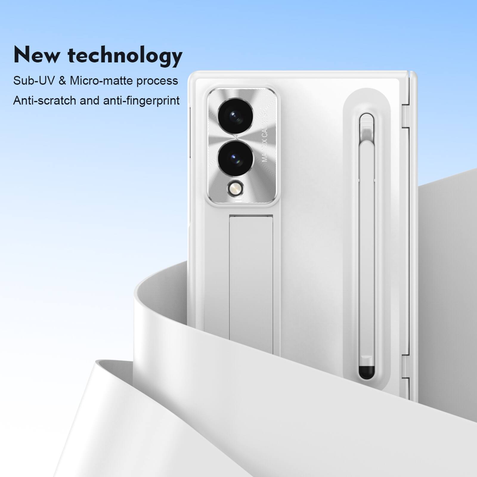 New technology  
Sub-UV & Micro-matte process  
Anti-scratch and anti-fingerprint