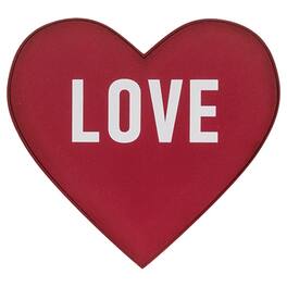 BreeBe - Love Heart Planter Stake Topper - Red