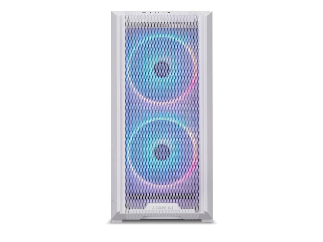 Alt View 5. Lian Li - LIAN LI LANCOOL 216RW White Steel ATX Mid Tower with 2x 16cm ARGB Fans - White.