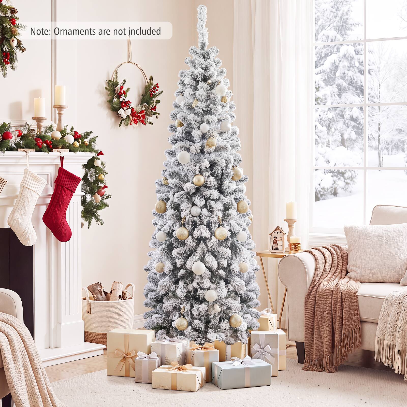 Note: Ornaments are not included