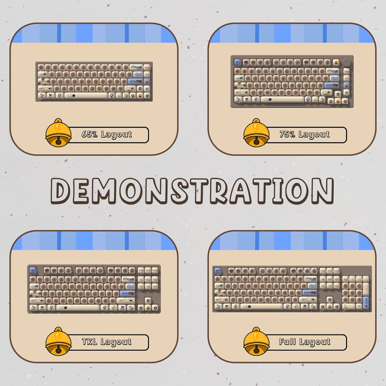 - 65% Layout
- 75% Layout
- TKL Layout
- Full Layout
- DEMONSTRATION
