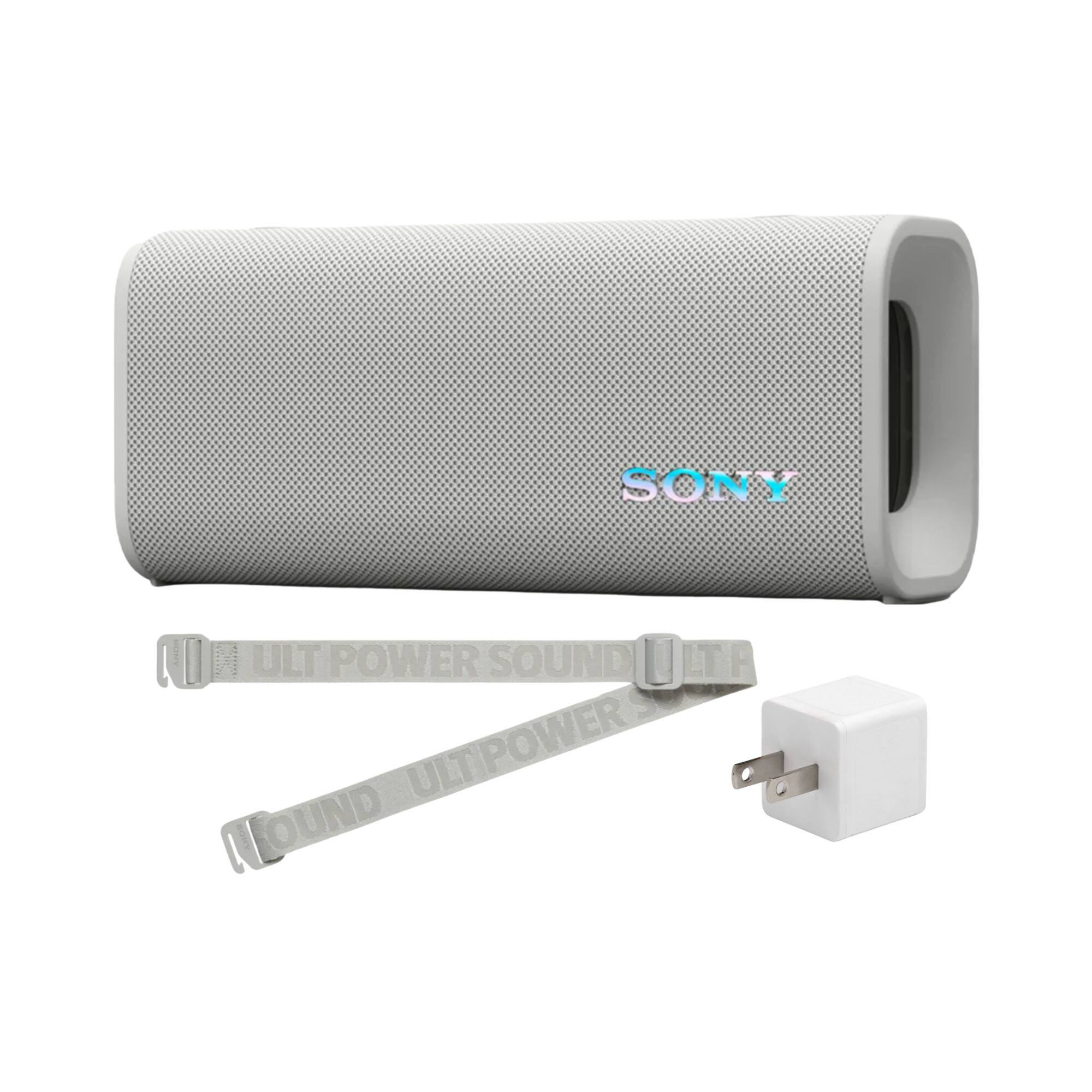 Sony - ULT FIELD 3 Wireless Speaker (Off White) with Speaker Accessory Bundle - Off-White