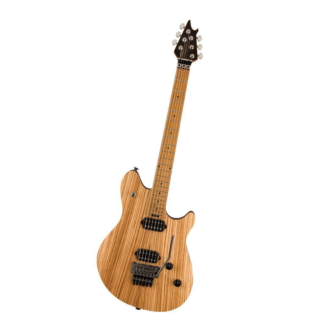 Angle. EVH - EVH Wolfgang WG Standard Exotic Zebrawood Electric Guitar - Natural.