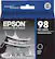 Front. Epson - 98 High-Yield Ink Cartridge - Black.