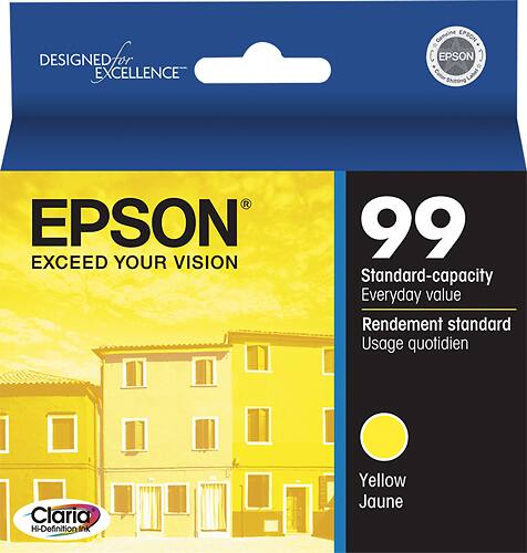 Front. Epson - 99 Standard Capacity - Yellow Ink Cartridge - Yellow.