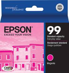 Front. Epson - 99 Standard Capacity - Magenta Ink Cartridge - Magenta.