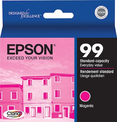 Front. Epson - 99 Standard Capacity - Magenta Ink Cartridge - Magenta.