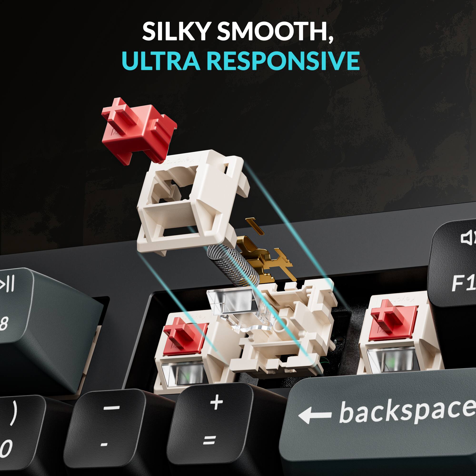 SILKY SMOOTH, ULTRA RESPONSIVE

4 l e F1 8 ) 0 - + = backspace