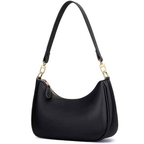 Fabibe - Shoulder Bag For Women Cute Hobo Purses And Handbags Retro Clutch Underarm Purse - Black