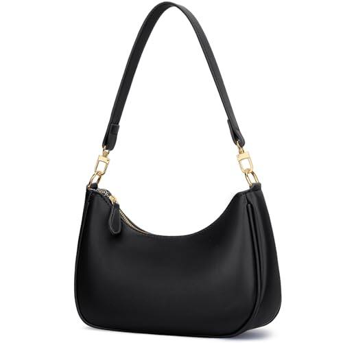 Fabibe - Shoulder Bag For Women Cute Hobo Purses And Handbags Retro Clutch Underarm Purse - Black