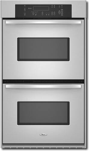 Front Standard. Whirlpool - 30" Built-In Double Electric Wall Oven - Stainless-Steel.