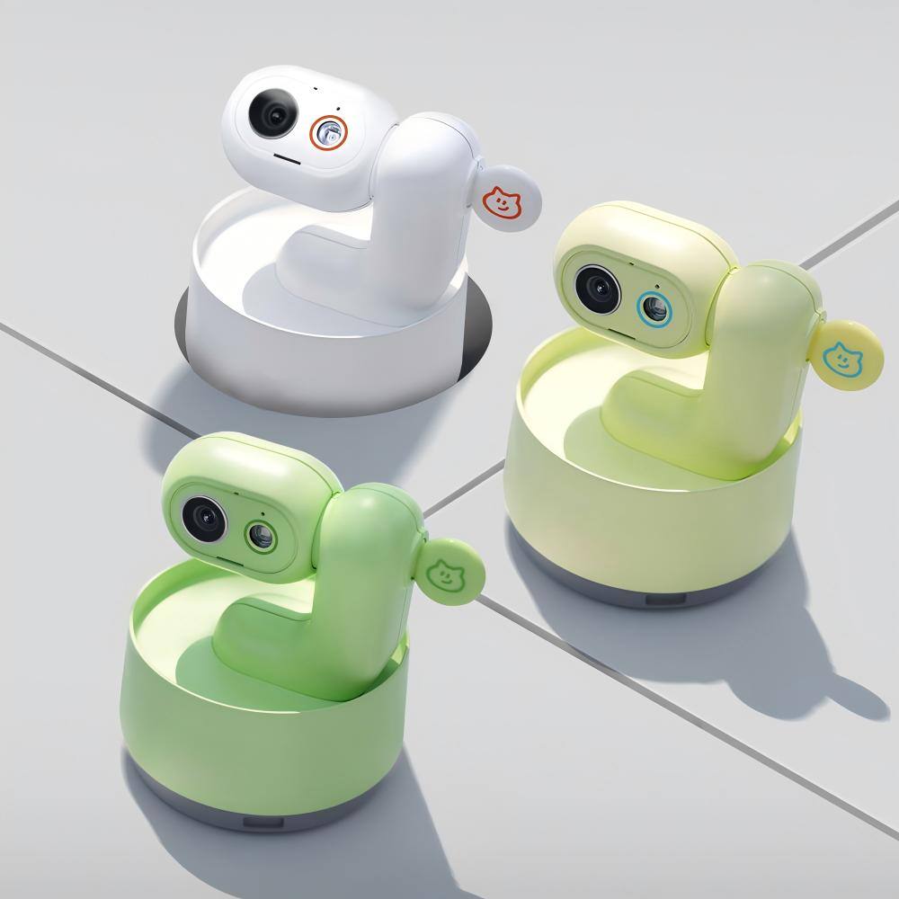 Alt View 9. PRIMEPLUS - Pet Camera Indoor 360° Pan-Tilt, Pet Behavior Recognition, 2-Way Audio & Night Vision, 5MP - White.